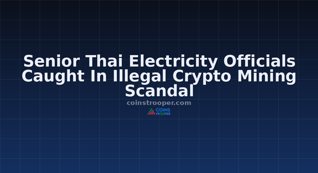 Senior Thai Electricity Officials Caught In Illegal Crypto Mining Scandal