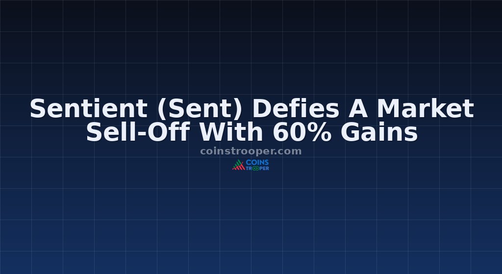 Sentient (Sent) Defies A Market Sell-Off With 60% Gains