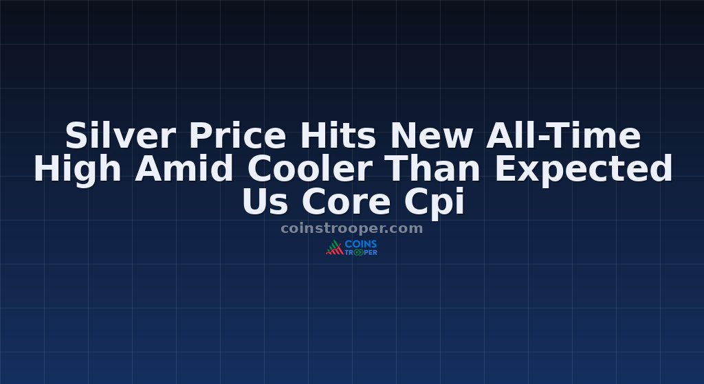 Silver Price Hits New All-Time High Amid Cooler Than Expected Us Core Cpi