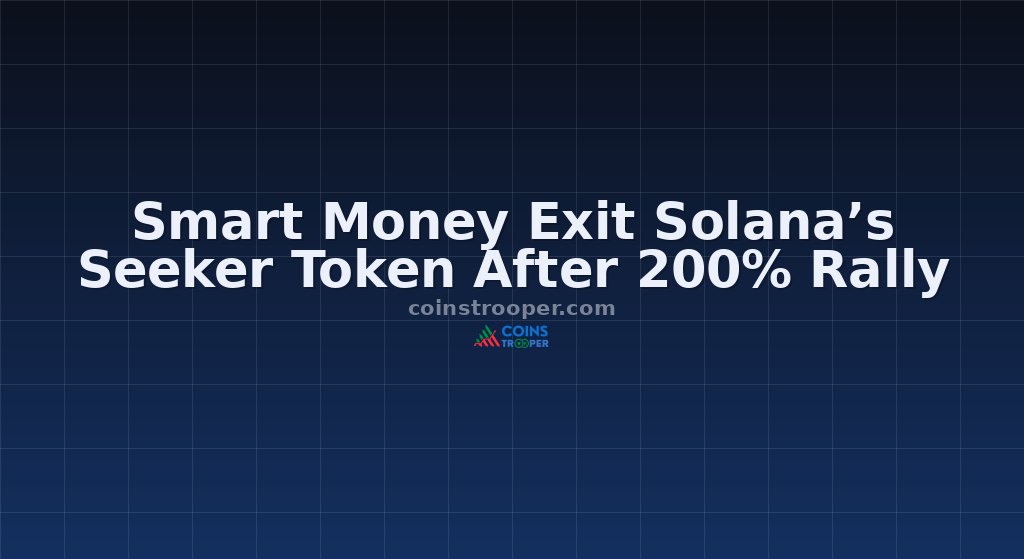 Smart Money Exit Solana’s Seeker Token After 200% Rally