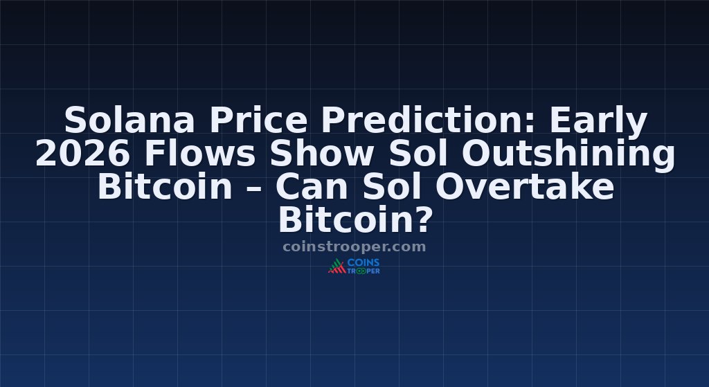 Solana Price Prediction: Early 2026 Flows Show Sol Outshining Bitcoin – Can Sol Overtake Bitcoin?