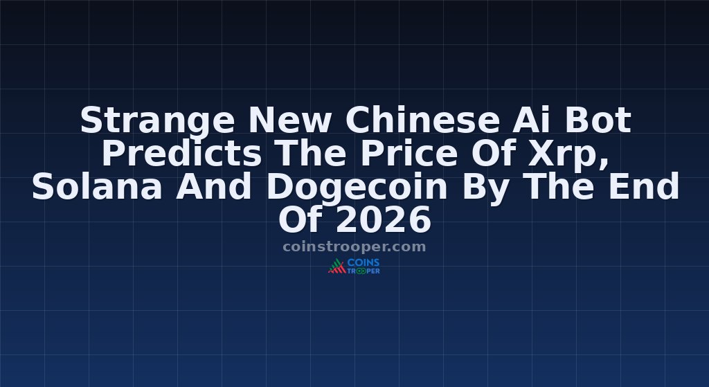 Strange New Chinese Ai Bot Predicts The Price Of Xrp, Solana And Dogecoin By The End Of 2026