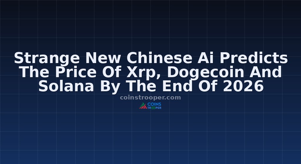 Strange New Chinese Ai Predicts The Price Of Xrp, Dogecoin And Solana By The End Of 2026
