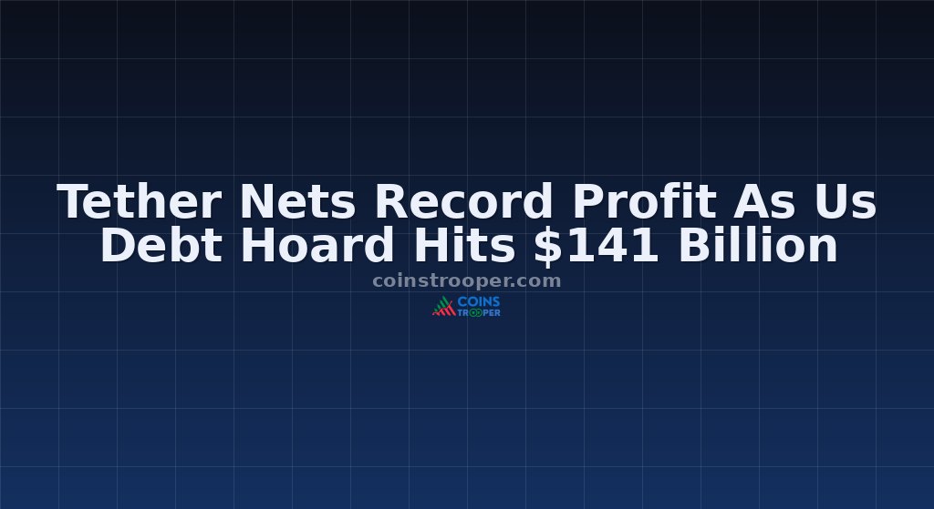 Tether Nets Record Profit As Us Debt Hoard Hits $141 Billion