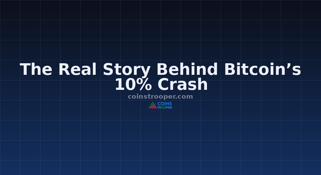 The Real Story Behind Bitcoin’s 10% Crash