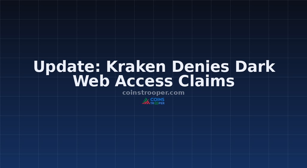 Update: Kraken Denies Dark Web Access Claims