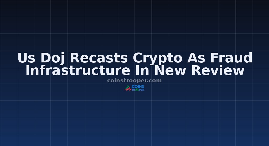 Us Doj Recasts Crypto As Fraud Infrastructure In New Review