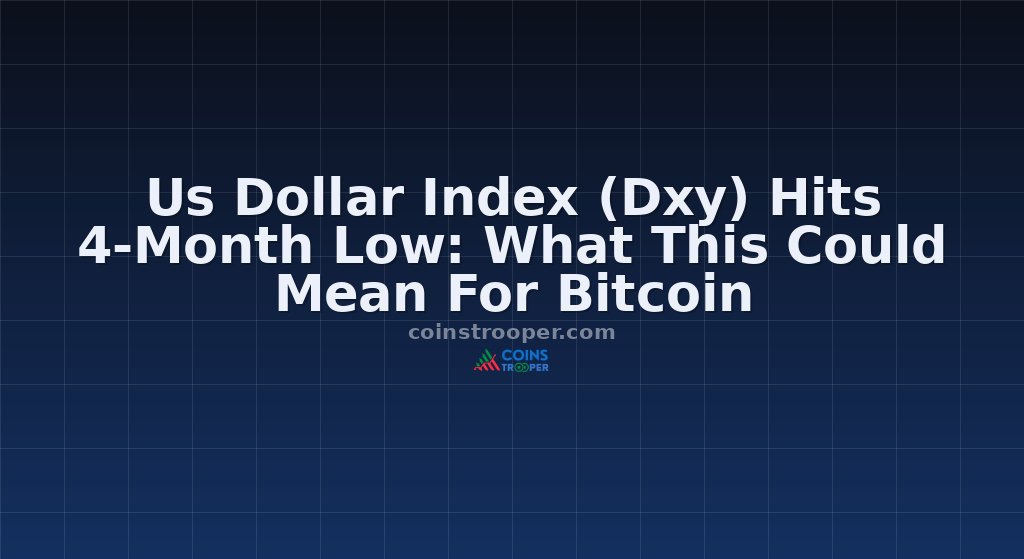 Us Dollar Index (Dxy) Hits 4-Month Low: What This Could Mean For Bitcoin