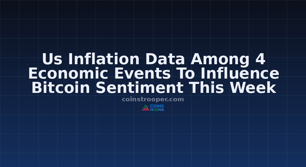 Us Inflation Data Among 4 Economic Events To Influence Bitcoin Sentiment This Week