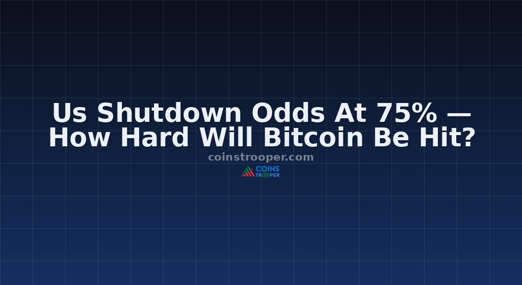 Us Shutdown Odds At 75% — How Hard Will Bitcoin Be Hit?