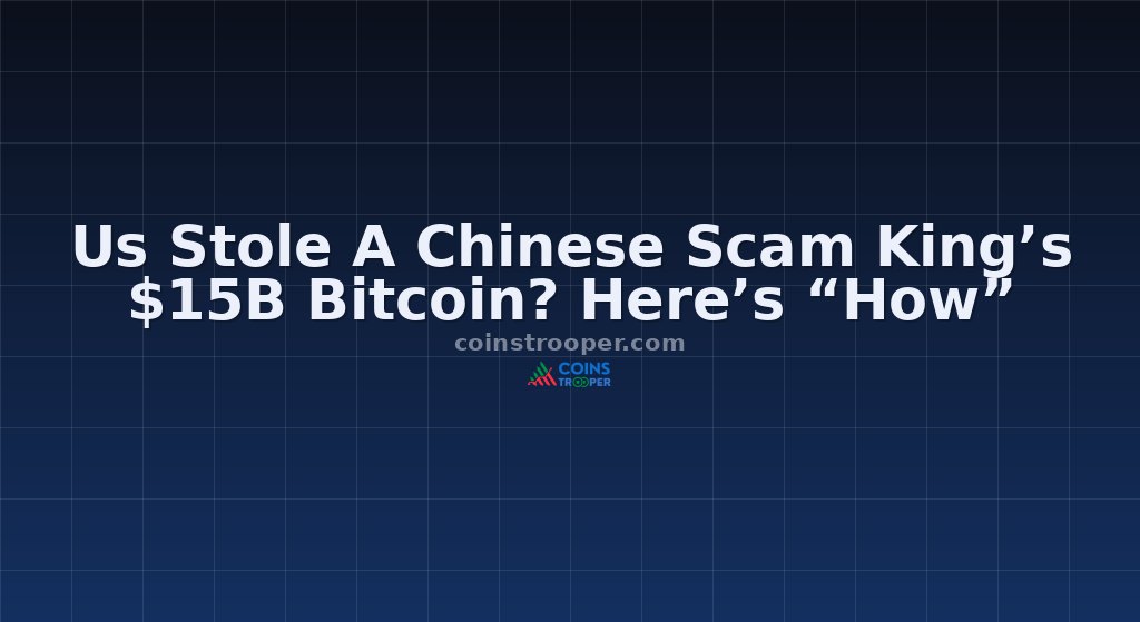 Us Stole A Chinese Scam King’s $15B Bitcoin? Here’s “How”