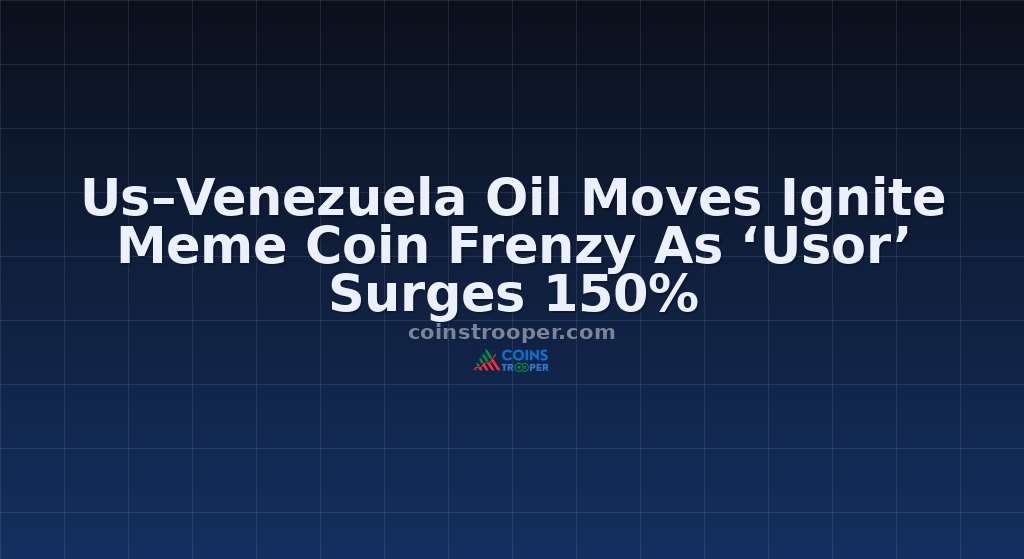 Us–Venezuela Oil Moves Ignite Meme Coin Frenzy As ‘Usor’ Surges 150%