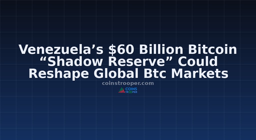 Venezuela’s $60 Billion Bitcoin “Shadow Reserve” Could Reshape Global Btc Markets