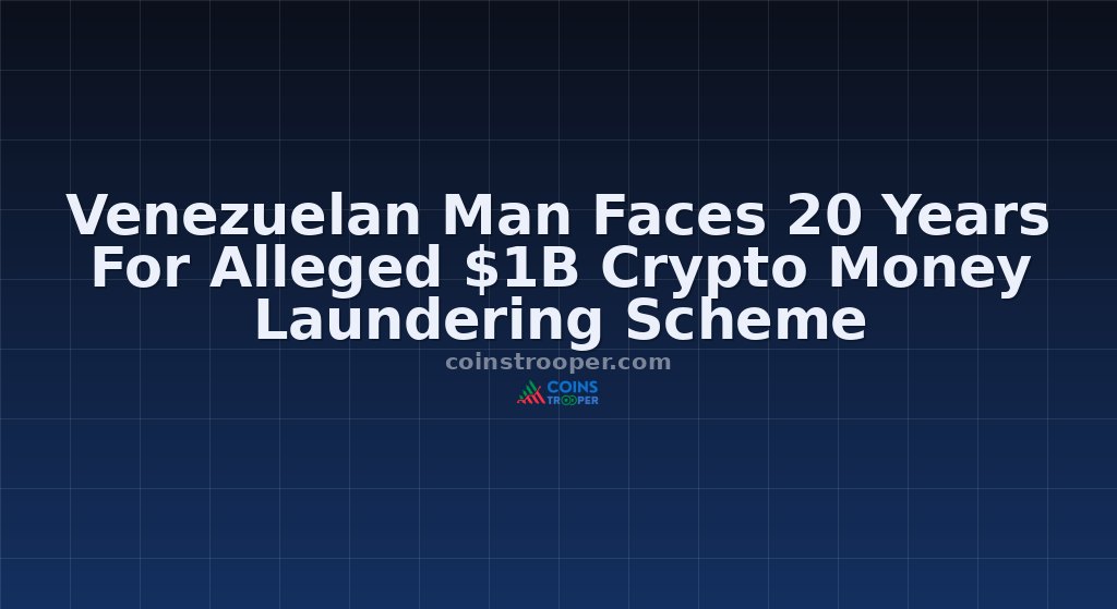 Venezuelan Man Faces 20 Years For Alleged $1B Crypto Money Laundering Scheme