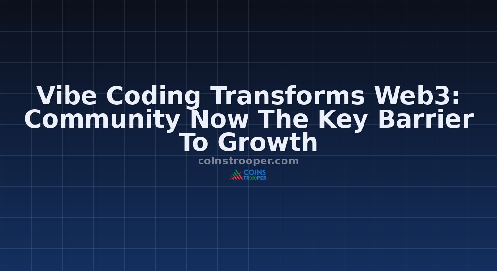 Vibe Coding Transforms Web3: Community Now The Key Barrier To Growth