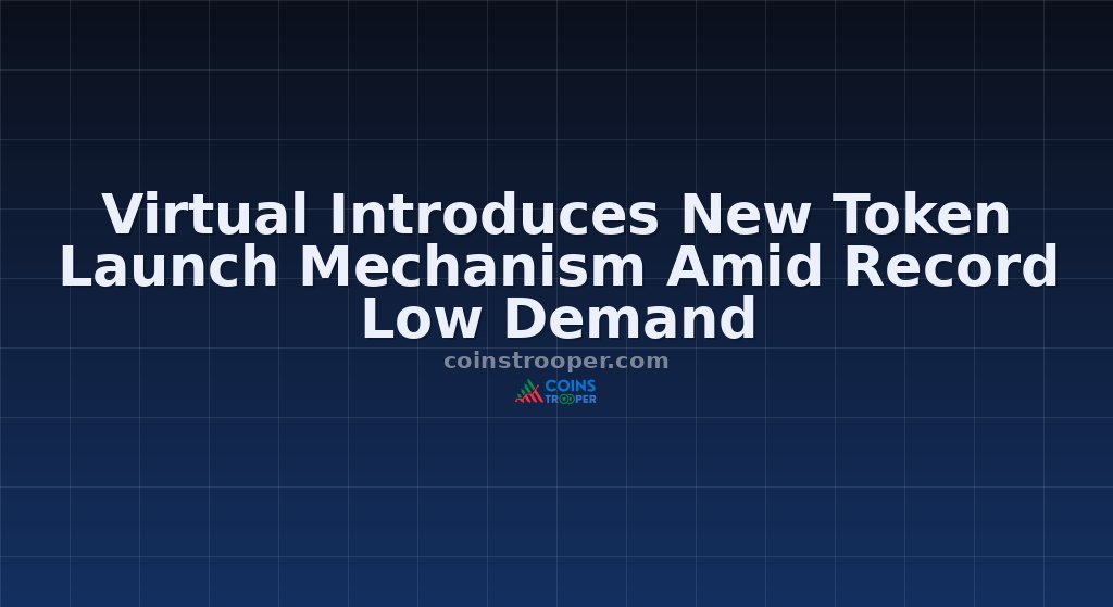Virtual Introduces New Token Launch Mechanism Amid Record Low Demand