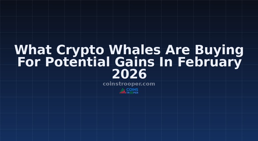 What Crypto Whales Are Buying For Potential Gains In February 2026