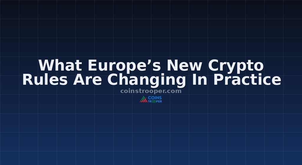 What Europe’s New Crypto Rules Are Changing In Practice