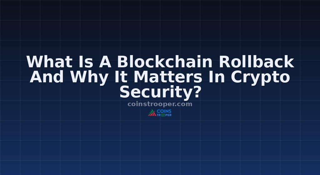 What Is A Blockchain Rollback And Why It Matters In Crypto Security?