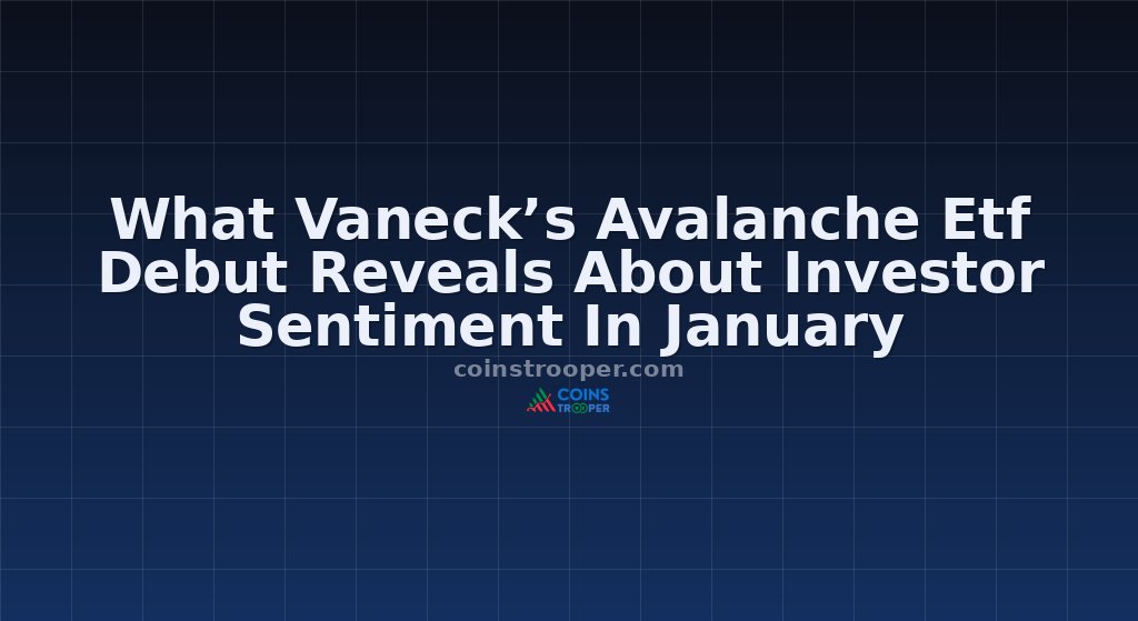 What Vaneck’s Avalanche Etf Debut Reveals About Investor Sentiment In January