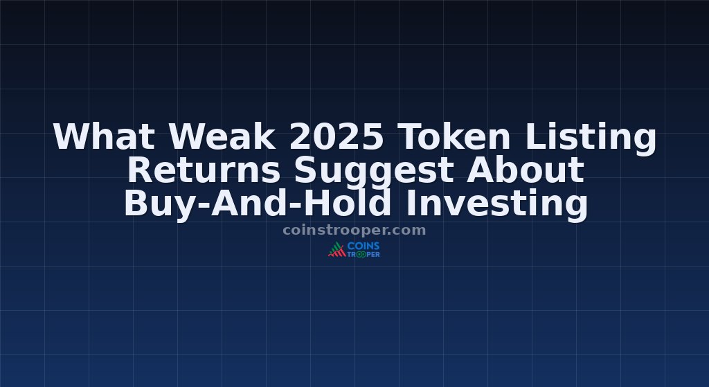 What Weak 2025 Token Listing Returns Suggest About Buy-And-Hold Investing
