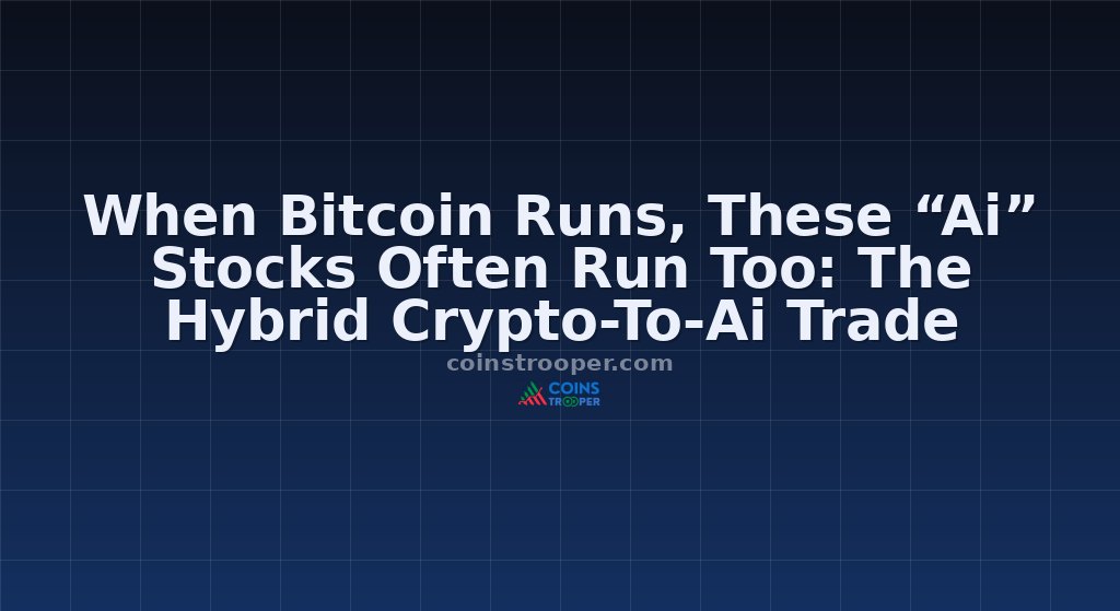 When Bitcoin Runs, These “Ai” Stocks Often Run Too: The Hybrid Crypto-To-Ai Trade