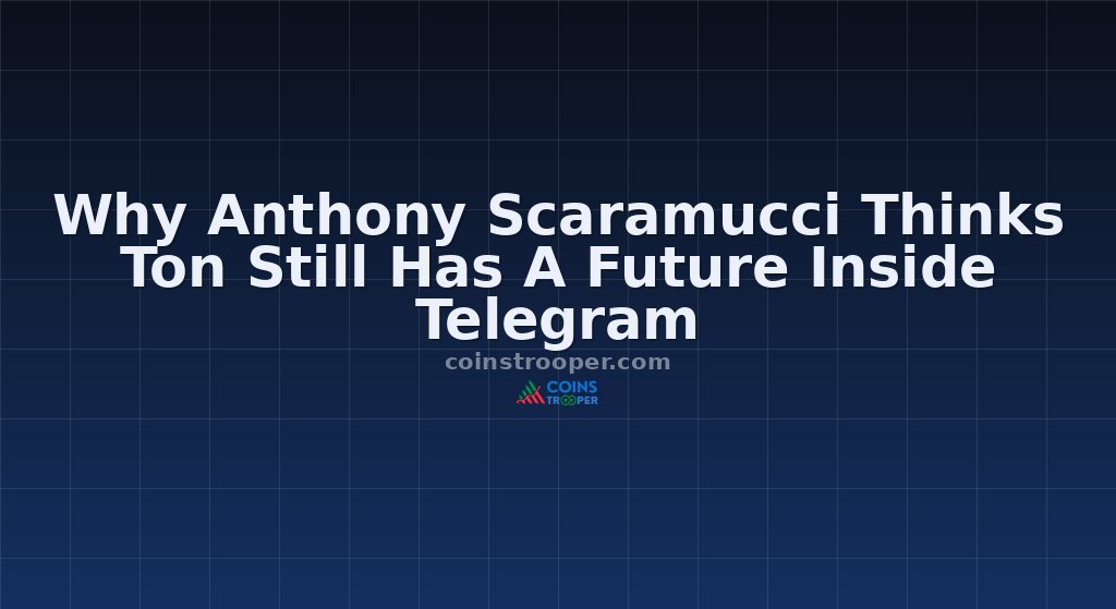 Why Anthony Scaramucci Thinks Ton Still Has A Future Inside Telegram