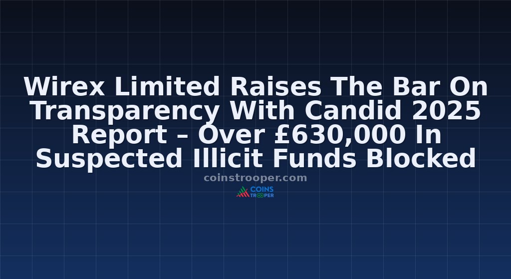 Wirex Limited Raises The Bar On Transparency With Candid 2025 Report – Over £630,000 In Suspected Illicit Funds Blocked