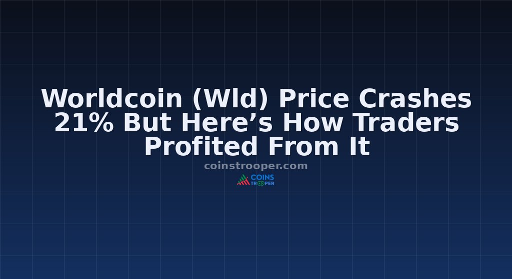 Worldcoin (Wld) Price Crashes 21% But Here’s How Traders Profited From It