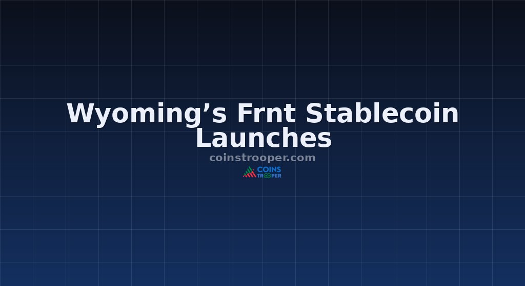 Wyoming’s Frnt Stablecoin Launches