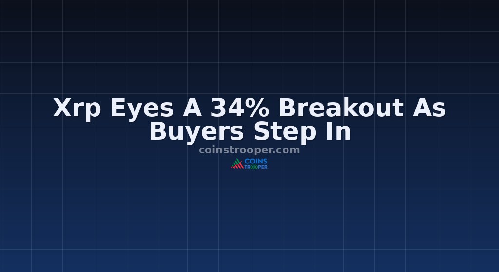 Xrp Eyes A 34% Breakout As Buyers Step In