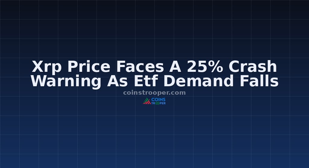 Xrp Price Faces A 25% Crash Warning As Etf Demand Falls