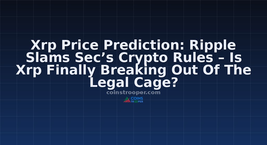 Xrp Price Prediction: Ripple Slams Sec’s Crypto Rules – Is Xrp Finally Breaking Out Of The Legal Cage?