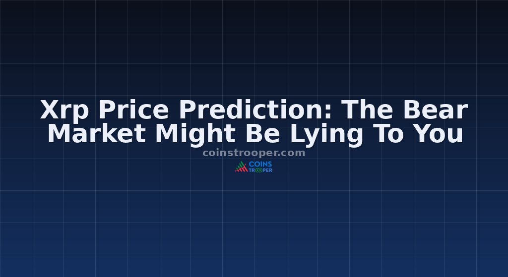 Xrp Price Prediction: The Bear Market Might Be Lying To You