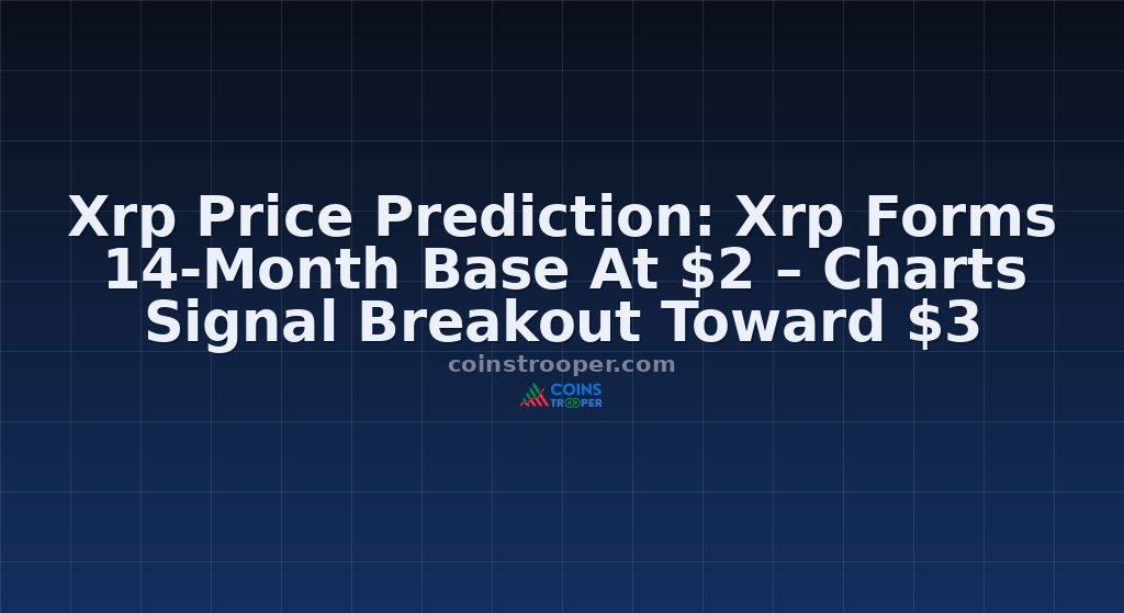 Xrp Price Prediction: Xrp Forms 14-Month Base At $2 – Charts Signal Breakout Toward $3