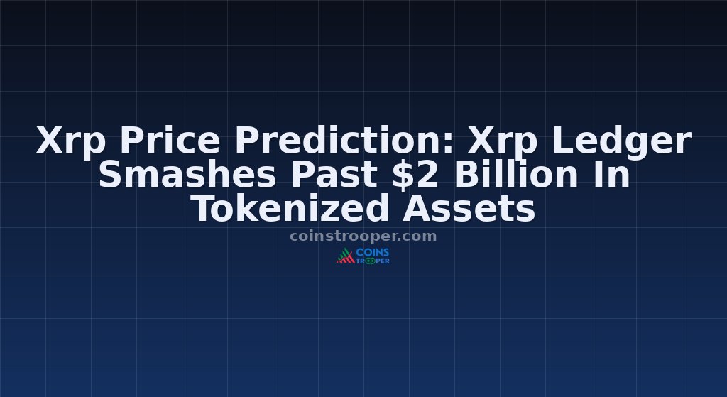 Xrp Price Prediction: Xrp Ledger Smashes Past $2 Billion In Tokenized Assets
