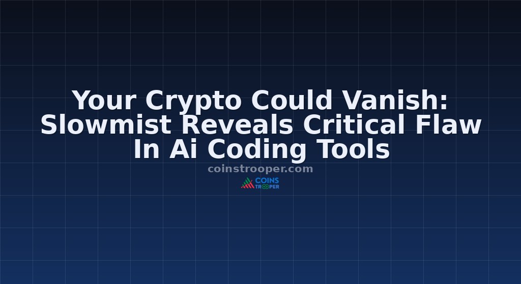 Your Crypto Could Vanish: Slowmist Reveals Critical Flaw In Ai Coding Tools