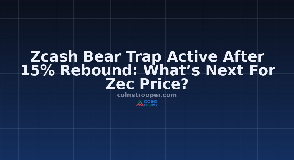 Zcash Bear Trap Active After 15% Rebound: What’s Next For Zec Price?