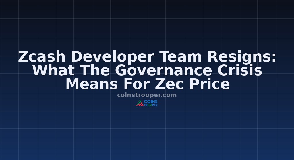 Zcash Developer Team Resigns: What The Governance Crisis Means For Zec Price