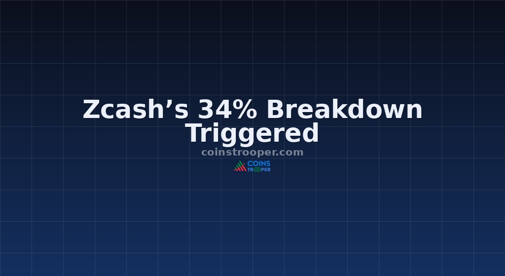 Zcash’s 34% Breakdown Triggered
