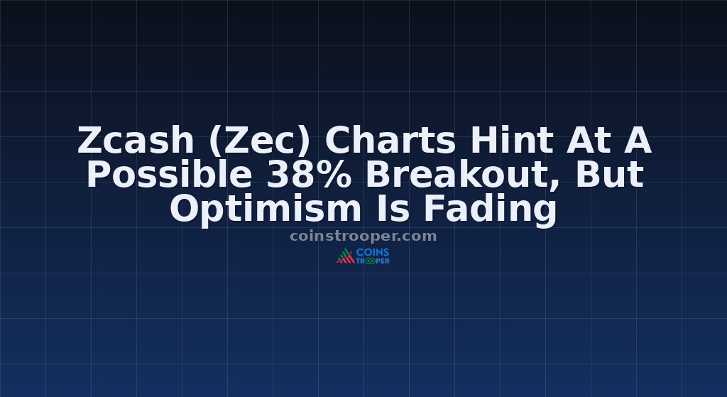 Zcash (Zec) Charts Hint At A Possible 38% Breakout, But Optimism Is Fading