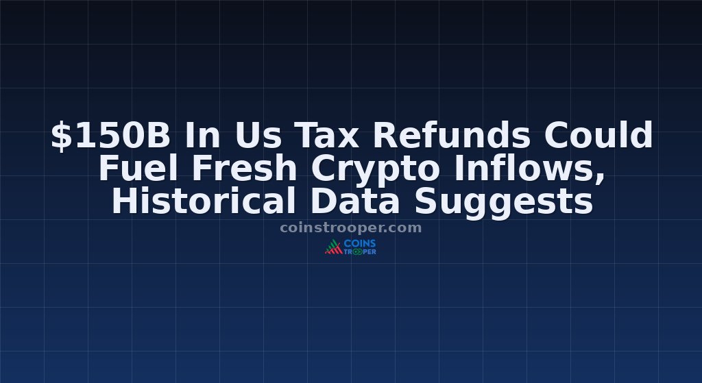 $150B In Us Tax Refunds Could Fuel Fresh Crypto Inflows, Historical Data Suggests