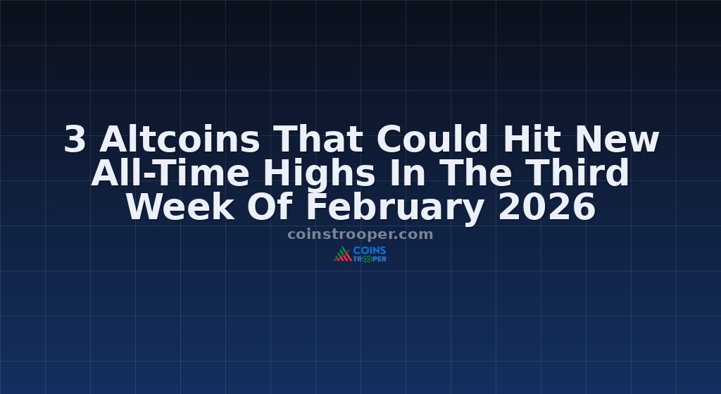 3 Altcoins That Could Hit New All-Time Highs In The Third Week Of February 2026