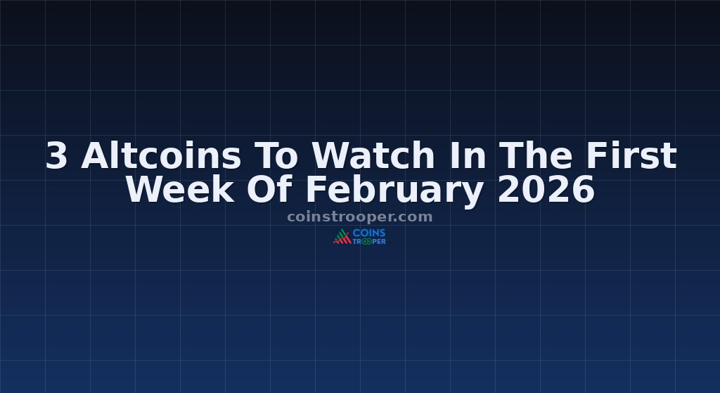 3 Altcoins To Watch In The First Week Of February 2026