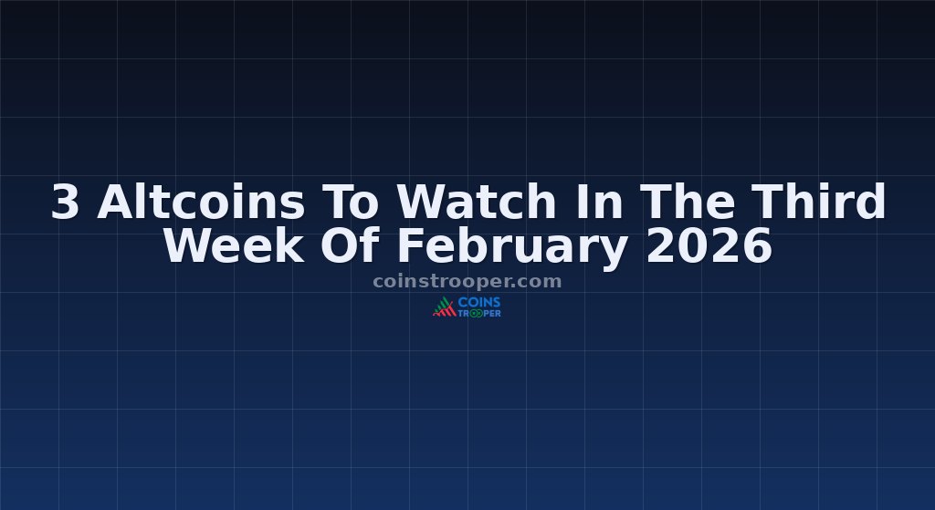 3 Altcoins To Watch In The Third Week Of February 2026