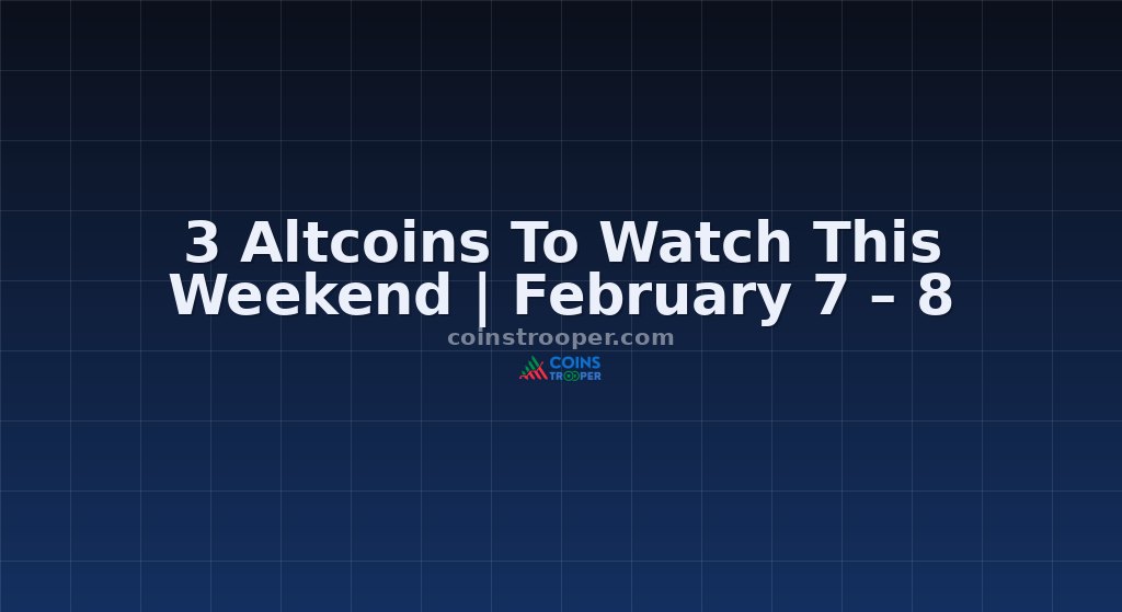 3 Altcoins To Watch This Weekend | February 7 – 8