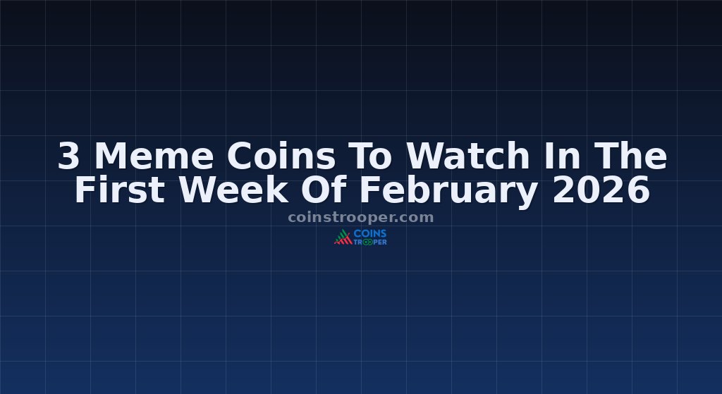 3 Meme Coins To Watch In The First Week Of February 2026