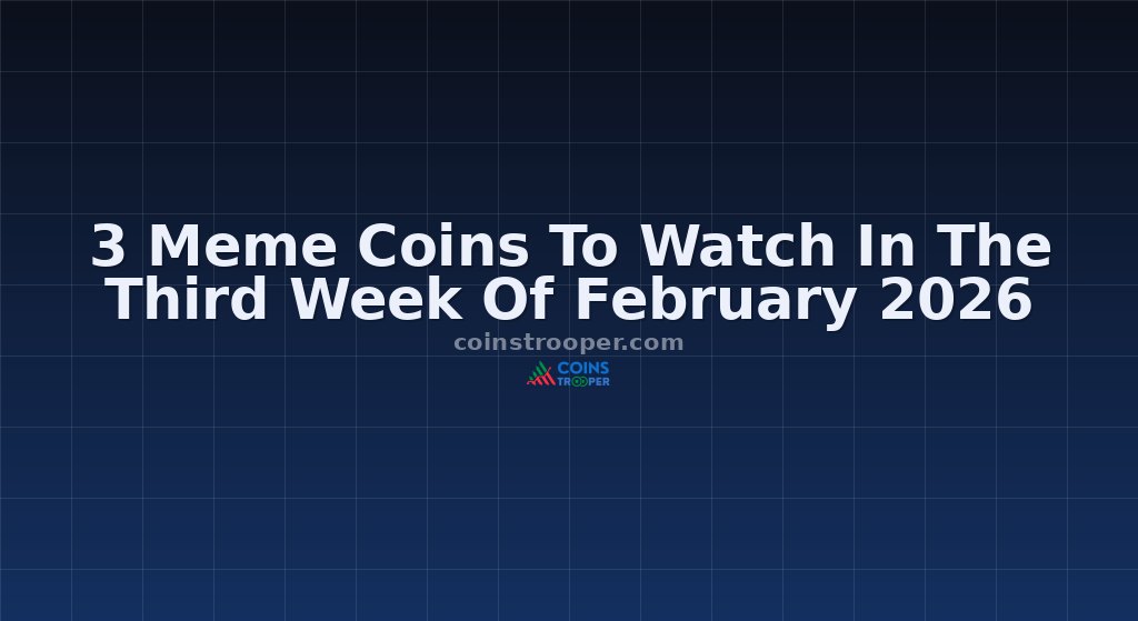 3 Meme Coins To Watch In The Third Week Of February 2026
