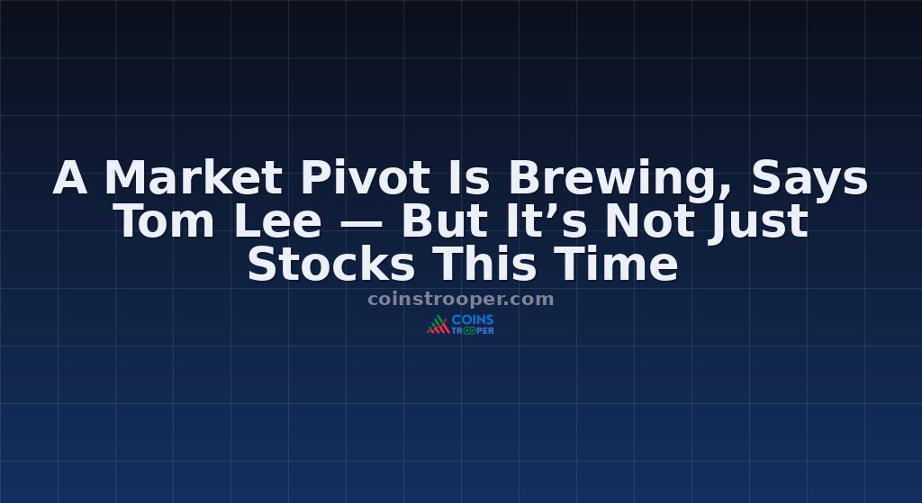 A Market Pivot Is Brewing, Says Tom Lee — But It’s Not Just Stocks This Time
