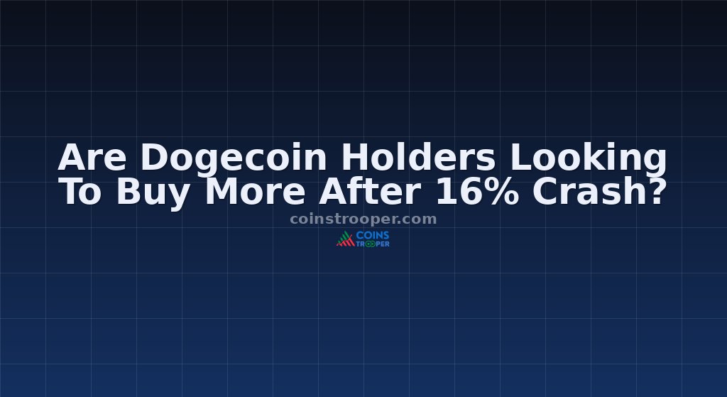 Are Dogecoin Holders Looking To Buy More After 16% Crash?